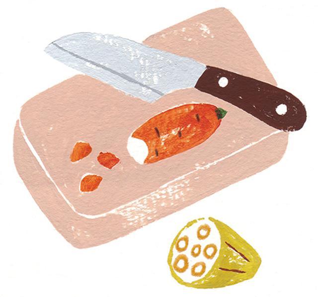 画像: ご年配用には細かく切って食べやすく