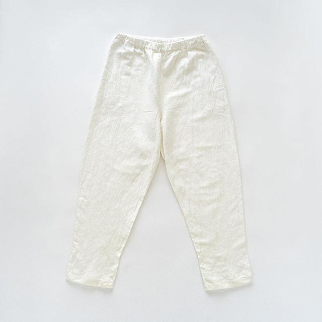 画像: シルッキパンツ -SILKKI LINEN- White ¥26,400 (税込) silkki.shop