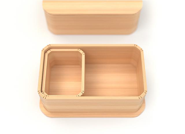 画像: スタンダードの「Hinoki bento」¥9,680(税込)のほか、写真のように間仕切りがある「Hinoki bento+」¥13,200(税込)も