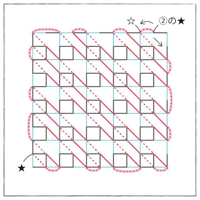 画像6: 図案の刺し方(山茶花の刺し方)