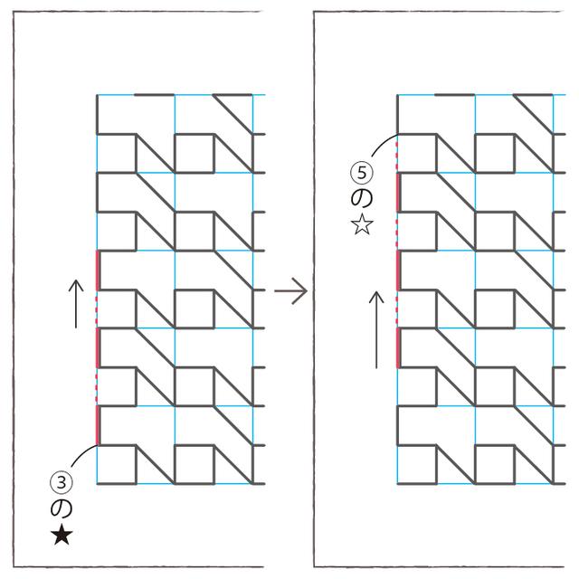 画像7: 図案の刺し方(山茶花の刺し方)