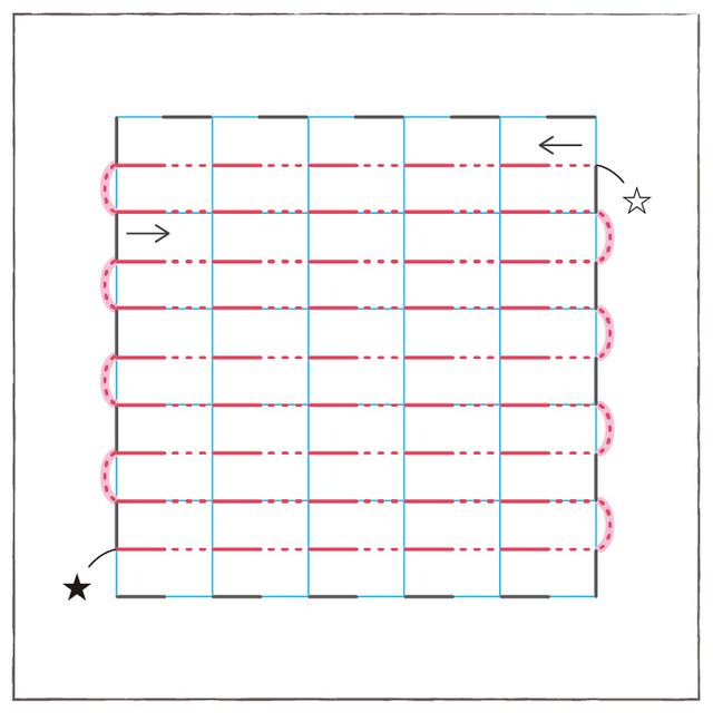 画像4: 図案の刺し方(山茶花の刺し方)