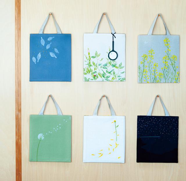 画像: さまざまな展示会用につくった「uiBag」。「アートを持ち歩けるように」とバッグに仕立てる