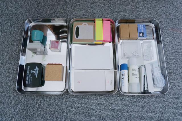 画像3: 書斎の文具はトレイを活用