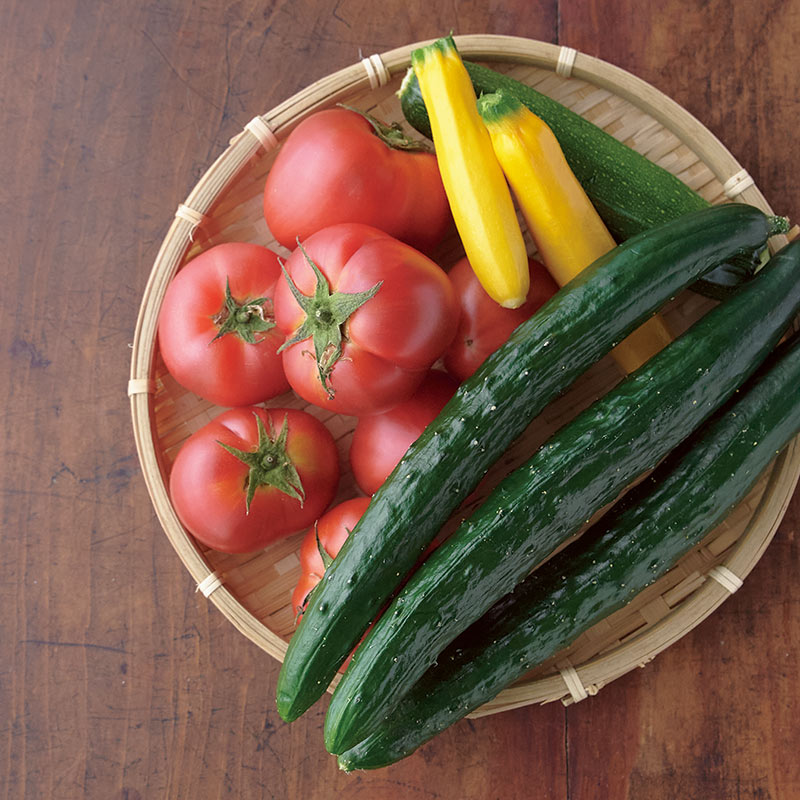 画像: 水分の多い夏野菜