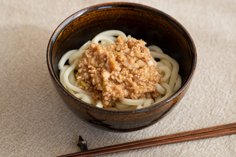 画像: 「肉みそうどん」のつくり方