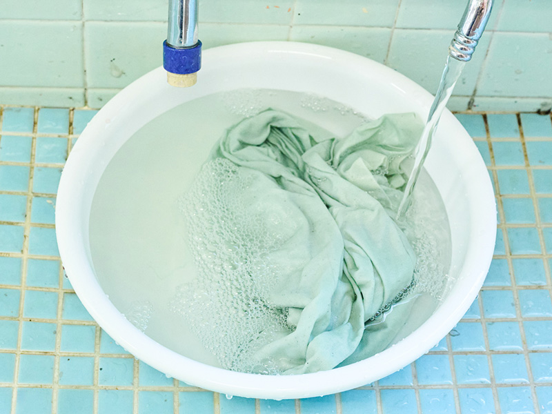 画像: 水の色がほぼ透明になればOK