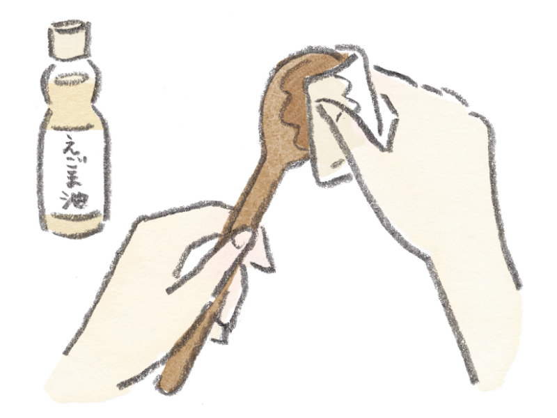 画像: 木のカトラリーを状態よく長く使うコツ