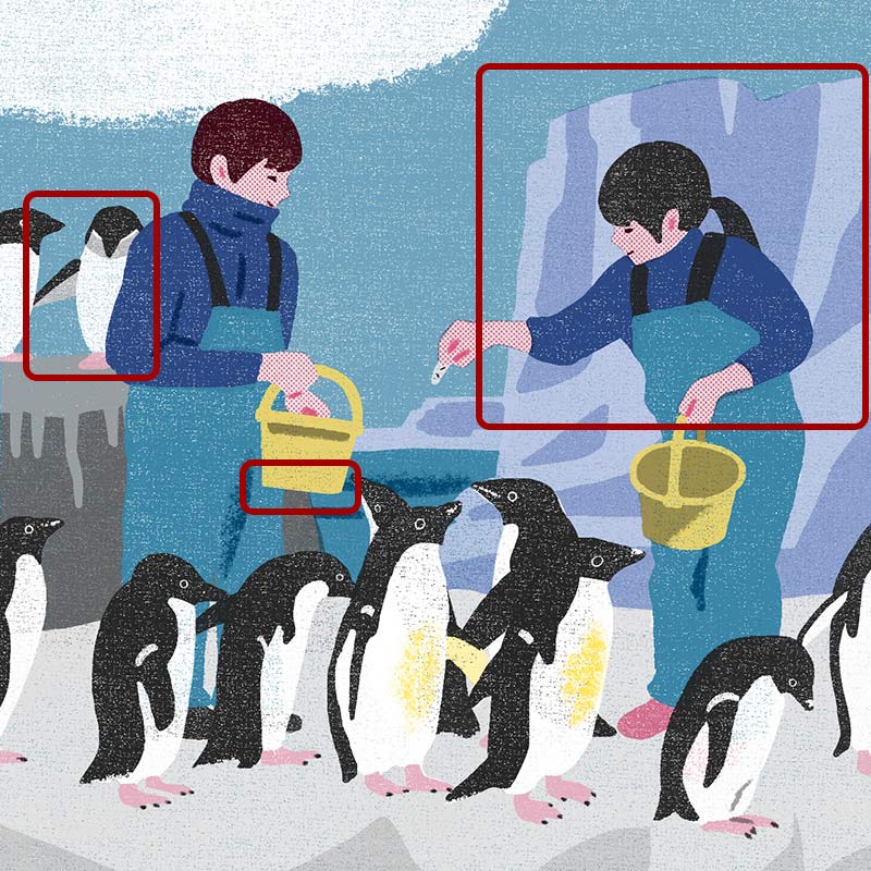 画像3: 3つのまちがいを探してください
