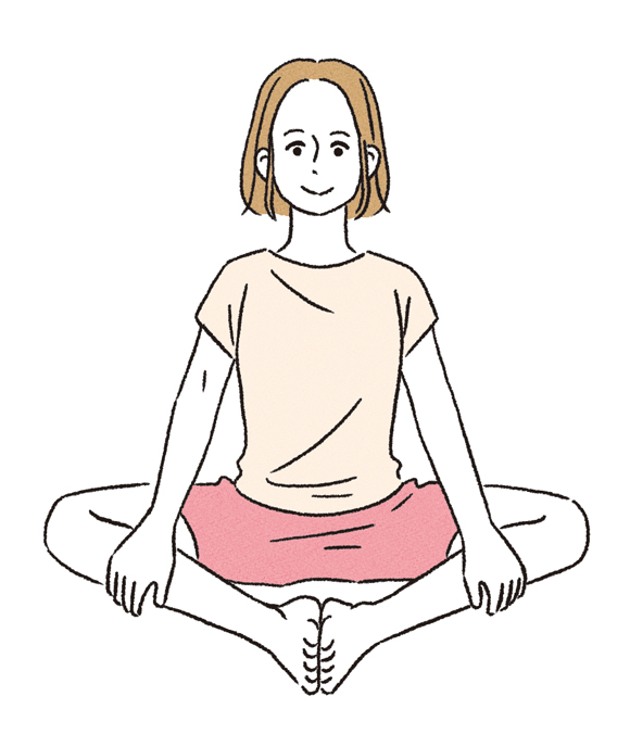 画像: 足はひし形に