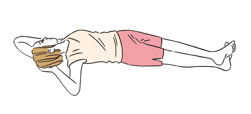 画像: お尻が浮くときは足を乗せなくてもOK