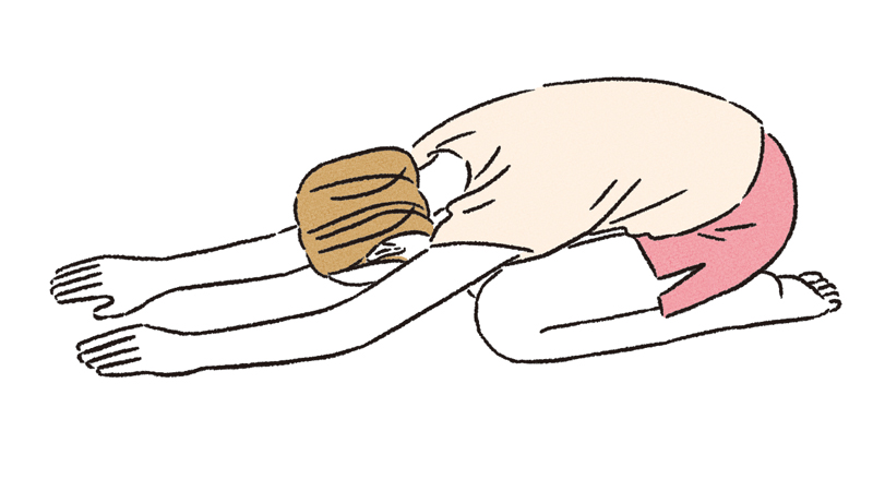 画像: お尻が浮くときはクッションを敷く