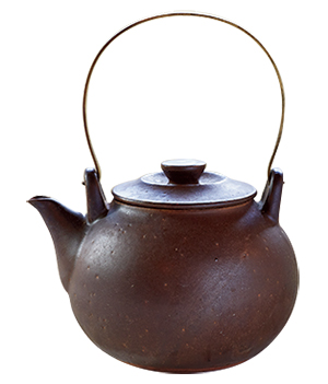 画像: 土瓶 直径18×高さ25cm 容量1.2L/陶房窯八 大橋睦