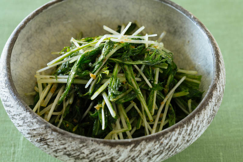 画像: 水菜とおかかのナムル風のつくり方