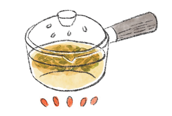 画像: ハーブティーのつくり方（煮出す）