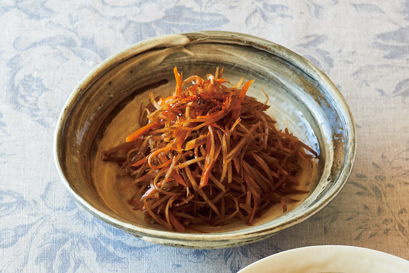 画像: 「ごぼうとにんじんの極細きんぴら」のつくり方