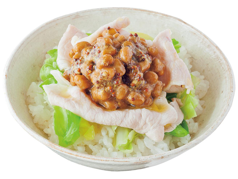 画像: 「豚しゃぶ納豆ソース丼」のつくり方