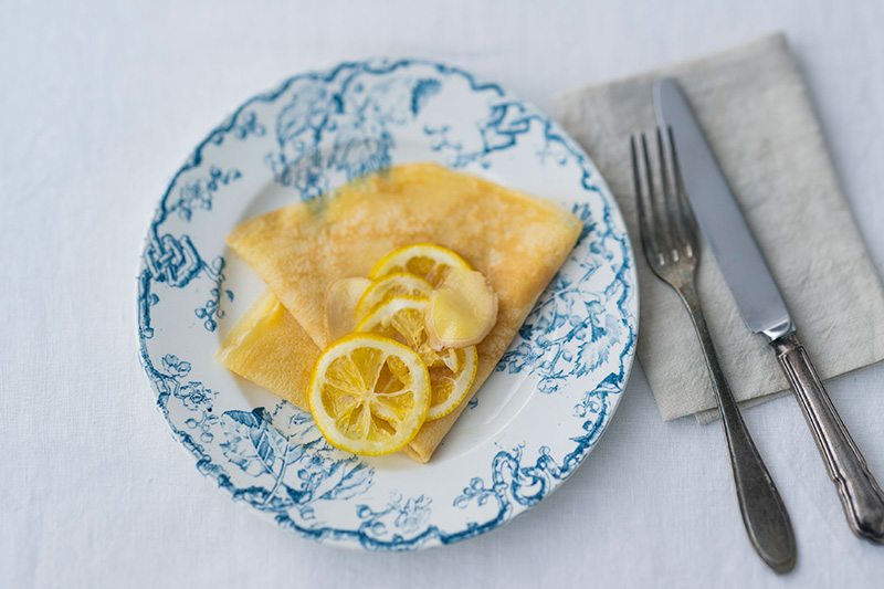 画像: レモンジンジャーシロップを使ったアレンジレシピ② 甘酒クレープ レモンジンジャーシロップがけのつくり方