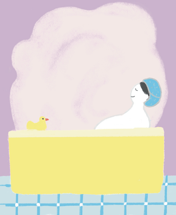 画像: 休むには入浴もおすすめ