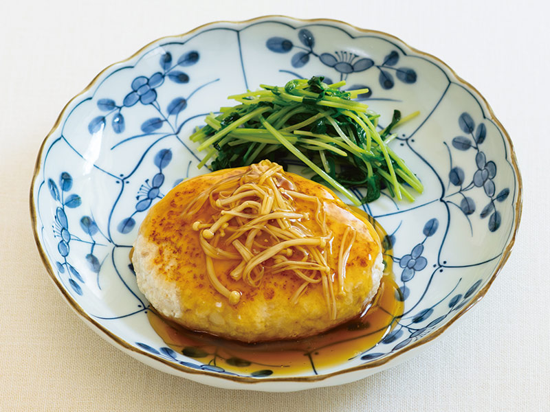 画像: 健康になるタンパク質ごはん 豆腐ハンバーグ えのきあんかけのつくり方