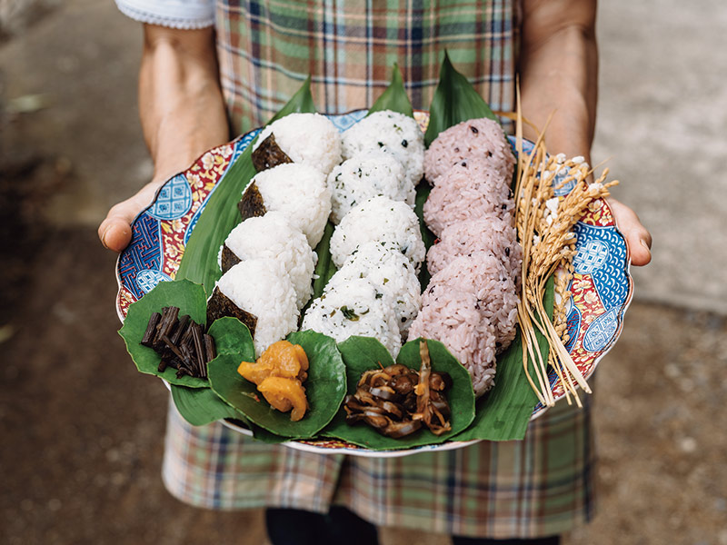 画像: 葉っぱアレンジ その1 おもてなし料理に