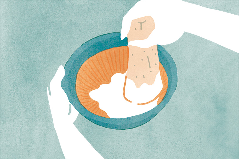 画像: 1.とろろで若返りホルモンを出す