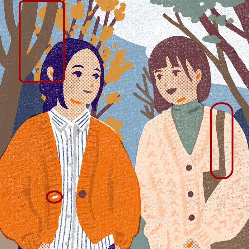 画像3: 3つのまちがいを探してください