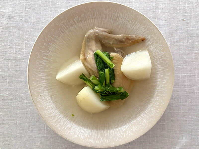 画像: 「鶏手羽とかぶのスープ」のつくり方