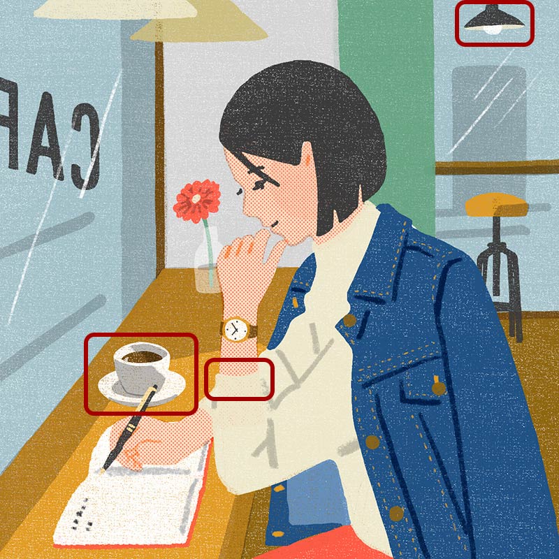 画像3: 3つのまちがいを探してください