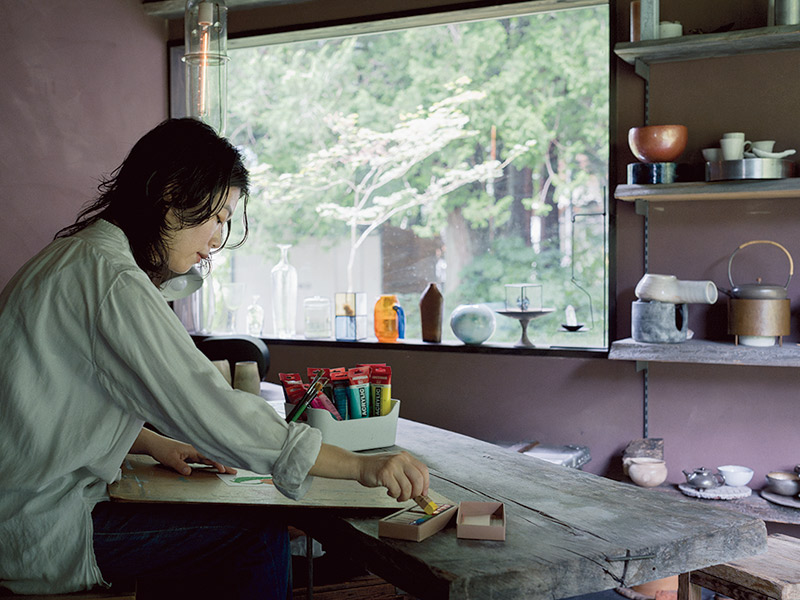 画像: イラストレーターとしても活動している