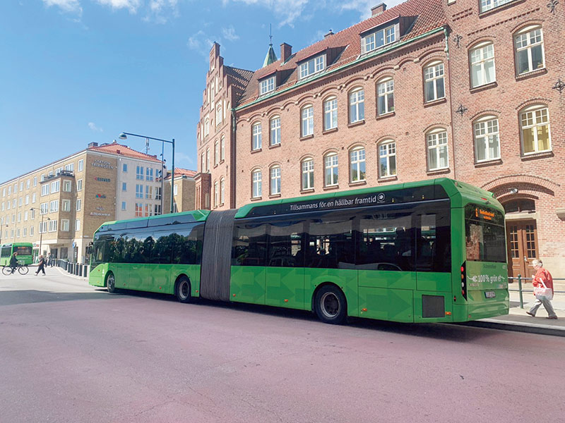 画像: マルメ市のバス
