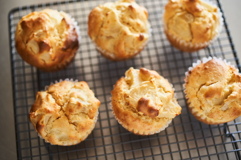 画像: 「甘酒りんごマフィン」のつくり方