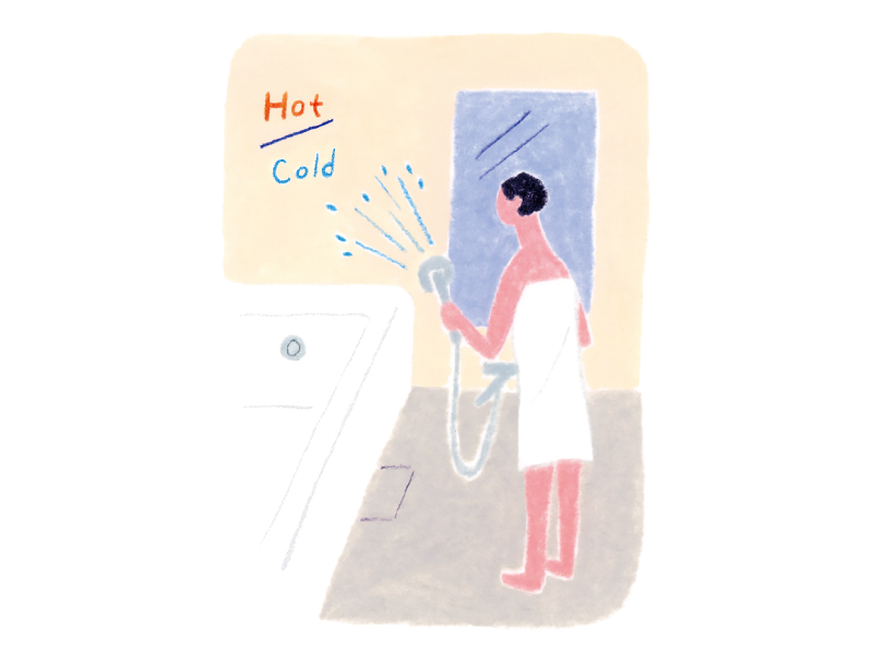 画像: 汚さない仕組み 03 熱湯×冷水シャワーで浴室のカビ防止