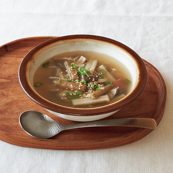 画像: 「ごぼうときのこの梅スープ」のつくり方