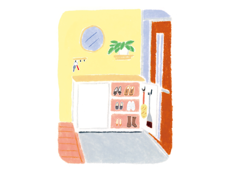 画像: きれいをキープするアイデア 02 玄関はいつでもすっきりした状態に