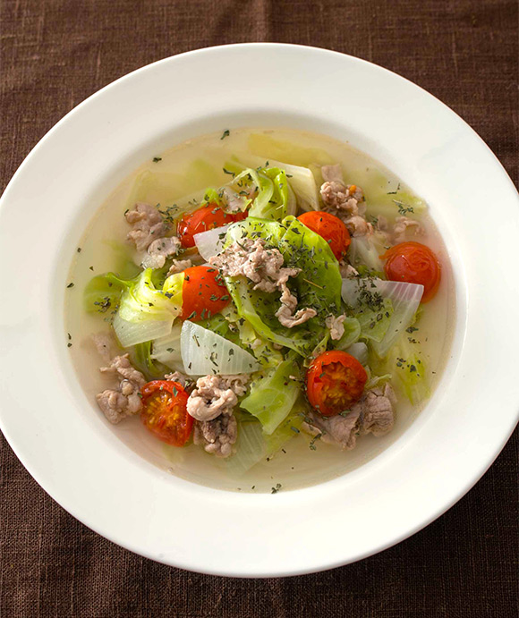 画像: 「豚肉とキャベツのスープ」のつくり方