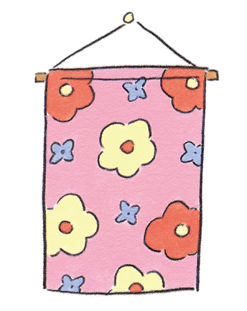 画像: ４．布の飾りものやカバー