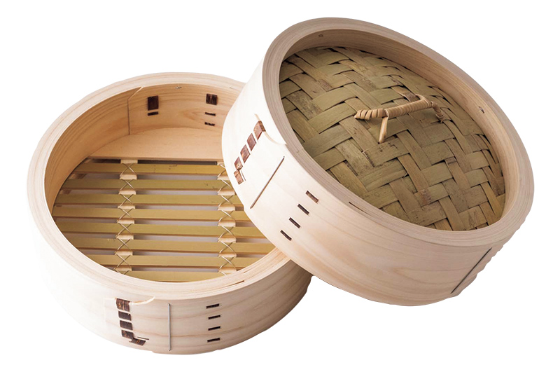 画像: 曲物工房清水 中華せいろ(直径21cm) 身とふたのセット