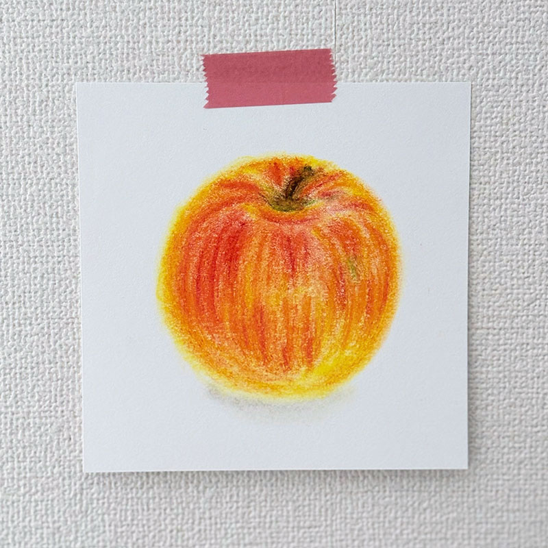 画像9: 大人の趣味に。だれでも30分で“雰囲気よく”描ける「クレヨンスケッチ」が楽しい!ころんとかわいいりんごを描いてみよう/イラストレーター・川崎由紀さん