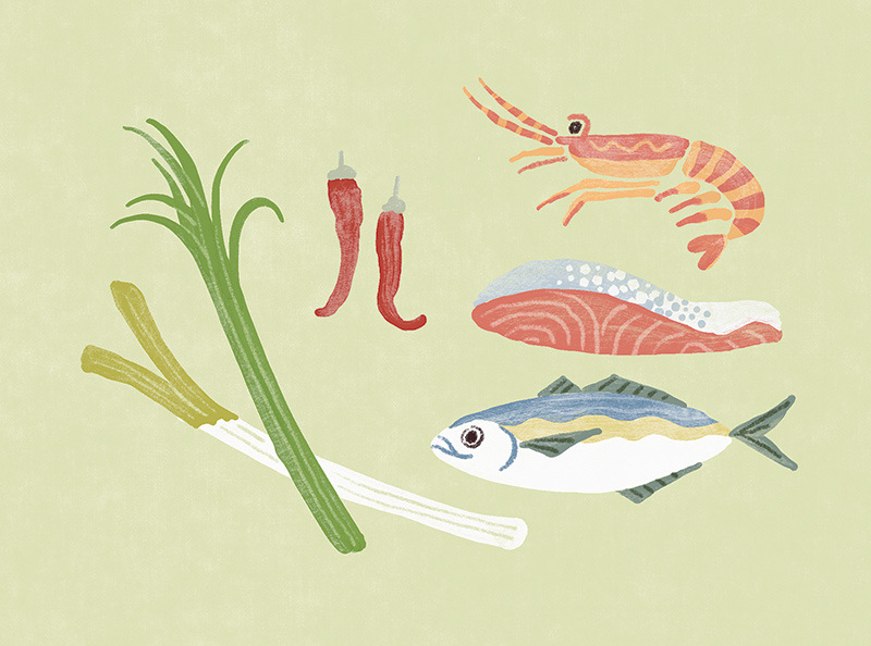 画像: 01　体を温める食材を加熱していただく