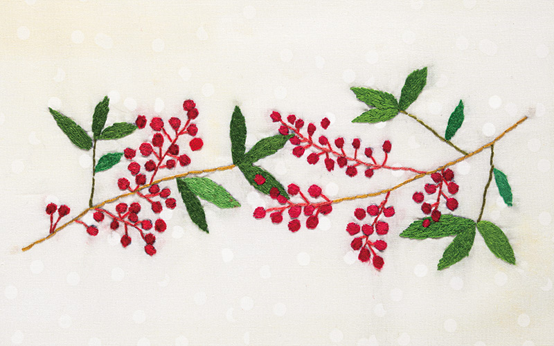 画像: 雪景色に浮かび上がる愛らしい姿を描いて