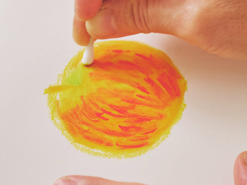 画像: 〈4〉塗った部分をぼかす