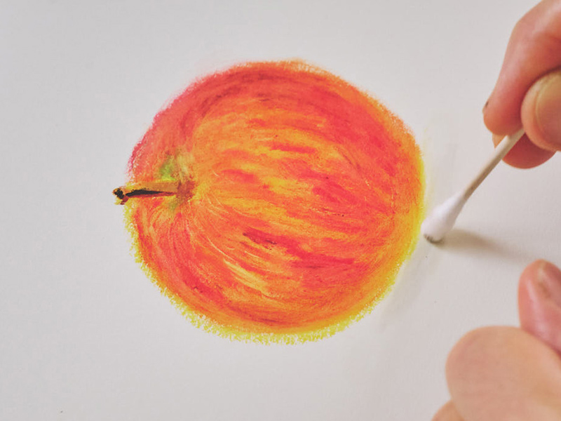 画像7: 大人の趣味に。だれでも30分で“雰囲気よく”描ける「クレヨンスケッチ」が楽しい!ころんとかわいいりんごを描いてみよう/イラストレーター・川崎由紀さん