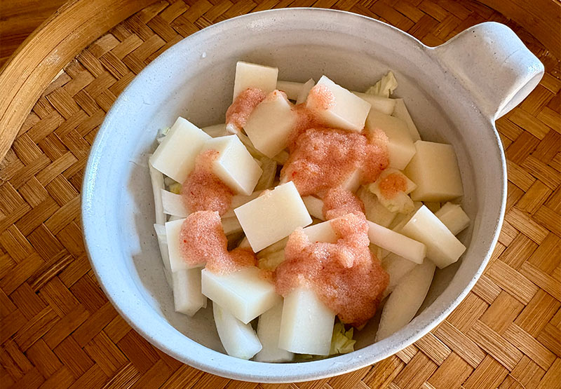 画像2: もんじゃ焼きの人気メニューをアレンジ 「もち×明太子」でさっぱり風味のグラタン