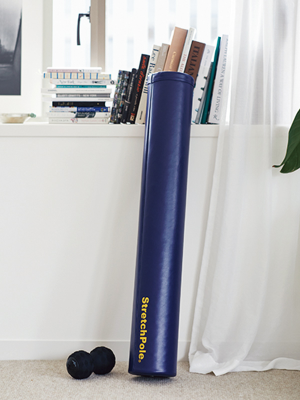 画像: ストレッチポールとパワープレートで、その日の凝りをリリースする