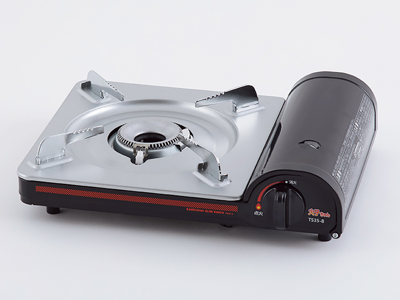 画像: 寸法：幅26.2×奥行き32.3×高さ8.6cm　質量：1.2kg　出力：3.5kW　連続燃焼時間：約60分　対応できる鍋のサイズ：直径15～26cm