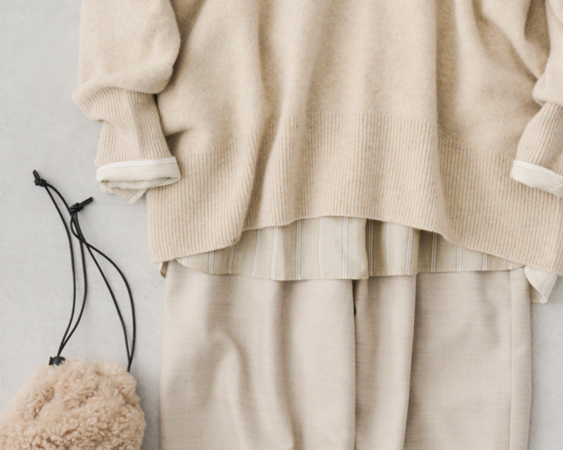 画像: 柄物で立体感