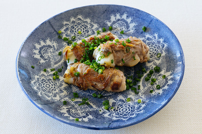 画像: ７　「お餅の塩豚巻き焼き」のつくり方｜松田美智子さん