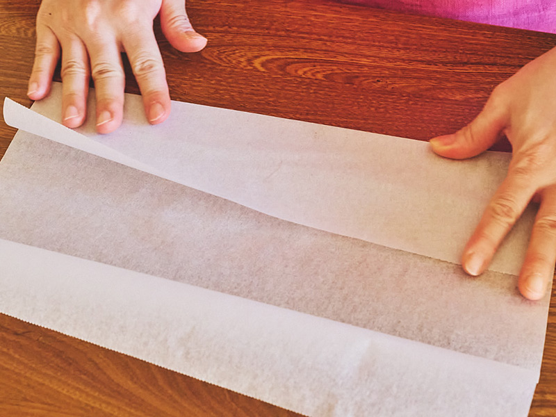 画像5: ぴったりはまる パウンド型のシートの敷き方