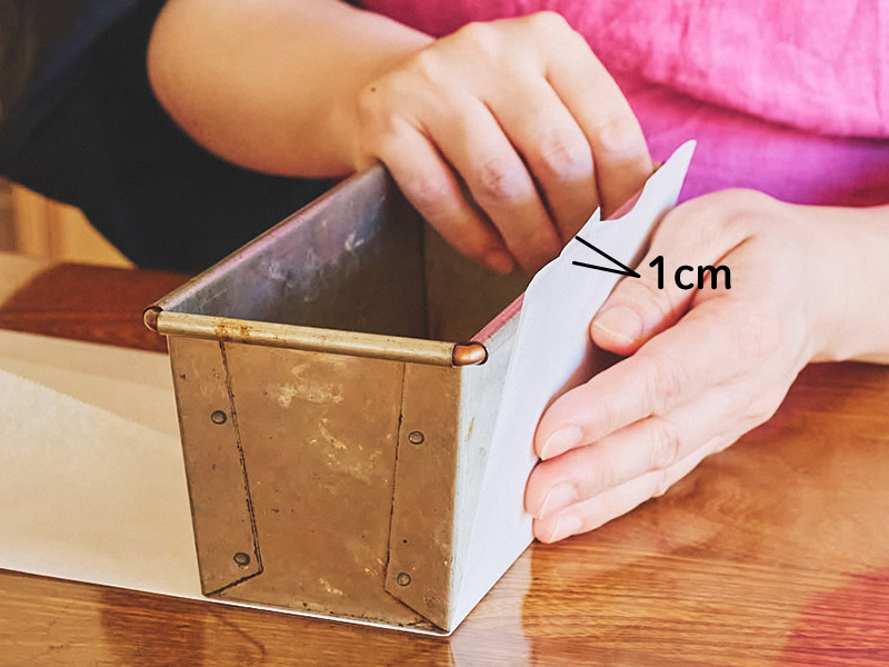 画像6: ぴったりはまる パウンド型のシートの敷き方